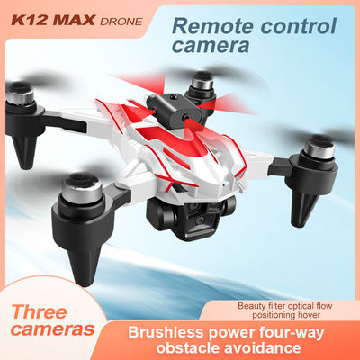 2.4G Συχνότητα K12 Max Drone Wifi FPV RC Drones με τηλεχειριστήριο Video Quadcopter Toy και Τρεις Pro 4K HD κάμερα