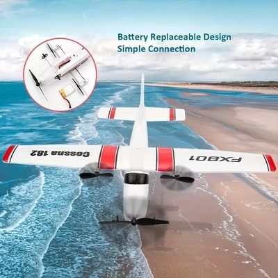Fx-801 Rc Αεροπλάνο Epp Foam Glider Αεροπλάνο Gyro 2.4g 2ch Rtf τηλεχειριστήριο Πτέρυγα για Λευκό Στυλ Αεροπλάνο EPP