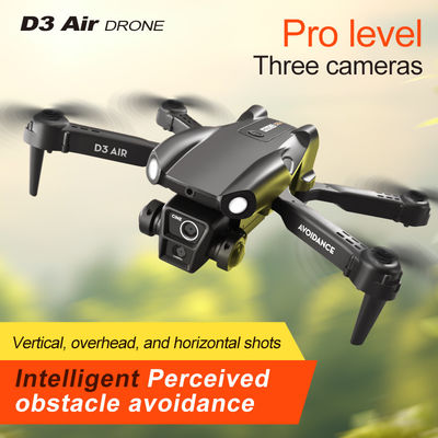 2024 D3 Air Drone LED Light 360 μοίρες Tumbling Headless Mode Οπτική θέση ροής αναδιπλούμενο RC Drone για αρχάριους