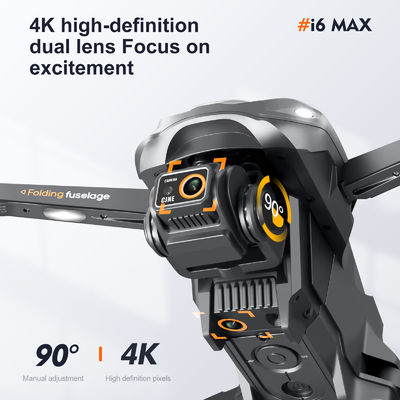 I6 Max Αποφυγή εμποδίων Νύχτα 4k Διπλή κάμερα Αεροπορική Fpv Drone Brushless Motor Ανθεκτική στον άνεμο Οπτική ροή Rc Quadcopter