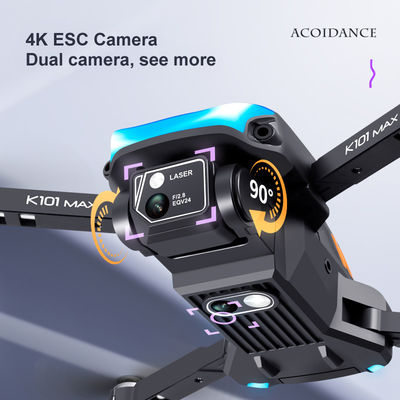 πλαστικό μαύρο γκρι K101 Max Drone 4k κάμερα οπτική ροή αποφυγή εμποδίων Drone με κάμερα HD