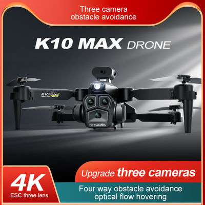 K10 Max Drone Αποφυγή εμποδίων 4K Ultra HD κάμερα 2.4G RC Quadcopter Τέσσερις κατευθύνσεις οπτική ροή Μίνι αναδιπλούμενα Drones K10 Fpv
