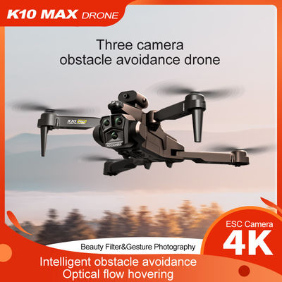 K10 Max Drone Αποφυγή εμποδίων 4K Ultra HD κάμερα 2.4G RC Quadcopter Τέσσερις κατευθύνσεις οπτική ροή Μίνι αναδιπλούμενα Drones K10 Fpv