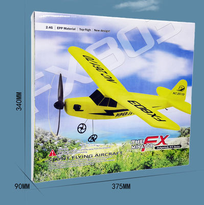 Super Glider Fx803 2.4g Piper J3 Cub Rc Αεροπλάνο Nc26170 Epp Αεροπλάνο σταθερής πτέρυγας με μεγάλο χρόνο πτήσης και σταθερή πτήση
