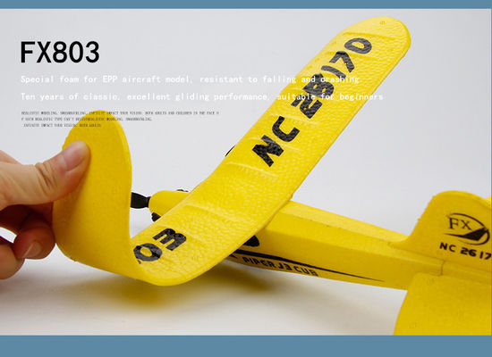 Super Glider Fx803 2.4g Piper J3 Cub Rc Αεροπλάνο Nc26170 Epp Αεροπλάνο σταθερής πτέρυγας με μεγάλο χρόνο πτήσης και σταθερή πτήση