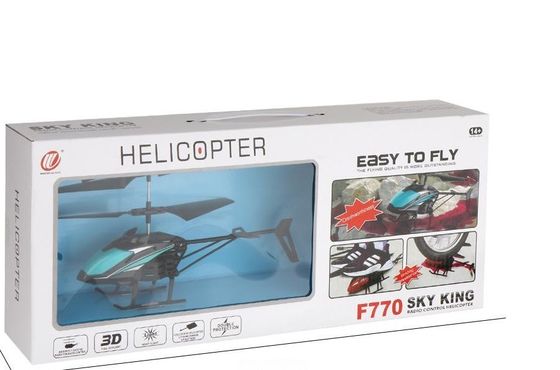 F770 Παιχνίδι ελέγχου ακρίβειας Ελικόπτερο Σταθερή απόδοση πτήσης και ικανότητα 3D Flip Stunt Ενιαίο πακέτο Μέγεθος 44X8.8X18 CM