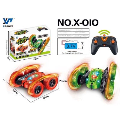 X-010 Rc Mini Stunt Car 2.4ghz Διπλής όψης 360 μοίρες Κατεβάσιμος τηλεχειριστήρας Stunt Car Toys για παιδική ψυχαγωγία