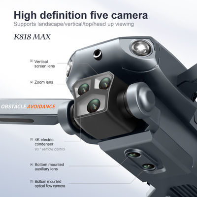 Μαξ Drone 4k HD Πέντε κάμερες 360 Αποφυγή εμποδίων Οπτική ροή Κουνούμενη Μίνι Κουαντκόπτερ 100m Απόσταση μετάδοσης εικόνας