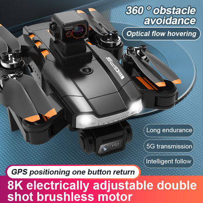 Καμερα HD και Αεροφωτογραφία HD Quadcopter τηλεχειριστήριο S1 Brushless Laser Αποφυγή εμποδίων Drone Μαύρο Πορτοκαλί