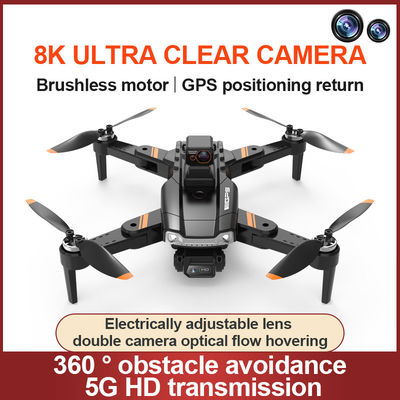 Καμερα HD και Αεροφωτογραφία HD Quadcopter τηλεχειριστήριο S1 Brushless Laser Αποφυγή εμποδίων Drone Μαύρο Πορτοκαλί
