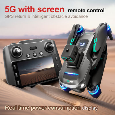 Πλαστικό S159 5g Wifi Fpv GPS Quadcopter Drone 4khd Δύο κάμερες 25 λεπτά Αντοχή Αποφυγή εμποδίων Led Μεγάλη οθόνη τηλεχειριστή Rc Drone