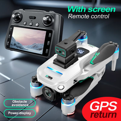 Πλαστικό S159 5g Wifi Fpv GPS Quadcopter Drone 4khd Δύο κάμερες 25 λεπτά Αντοχή Αποφυγή εμποδίων Led Μεγάλη οθόνη τηλεχειριστή Rc Drone