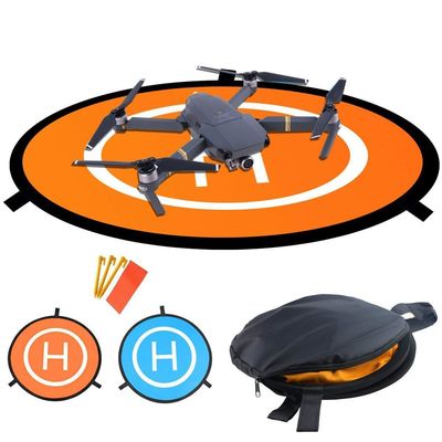 Πορτοκαλί μπλε Drone Landing Pad Πλατφόρμα αδιάβροχη για 55cm Drones και RC Quadcopters