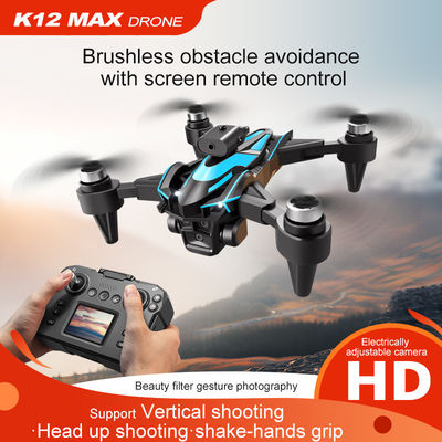 Αρχάριοι Drones K12 Brushless Drone Ηλεκτρικό 3 κάμερες 4k Drone υπέρυθρο Αποφυγή εμποδίων Drones Οπτική ροή Quadcopter παιχνίδια για ενήλικες