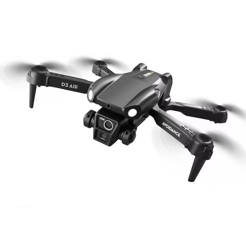 2024 D3 Air Drone LED Light 360 μοίρες Tumbling Headless Mode Οπτική θέση ροής αναδιπλούμενο RC Drone για αρχάριους
