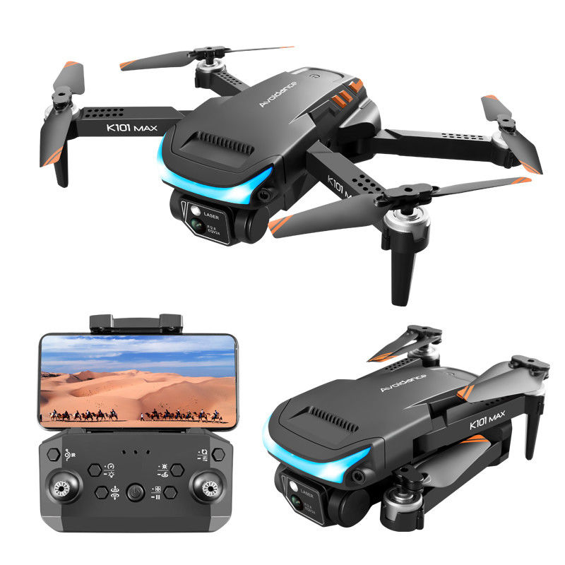 πλαστικό μαύρο γκρι K101 Max Drone 4k κάμερα οπτική ροή αποφυγή εμποδίων Drone με κάμερα HD