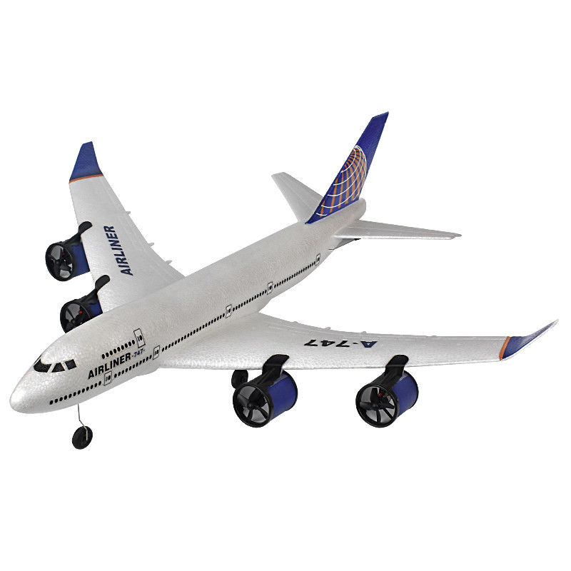 Ηλεκτρικό RC αεροπλάνο A380 747 λειτουργία Εύκολο στην πτήση Stunt Roll 2.4GHz τηλεχειριστήριο ανεμόπτερο για και μπαταρίες περιλαμβάνονται