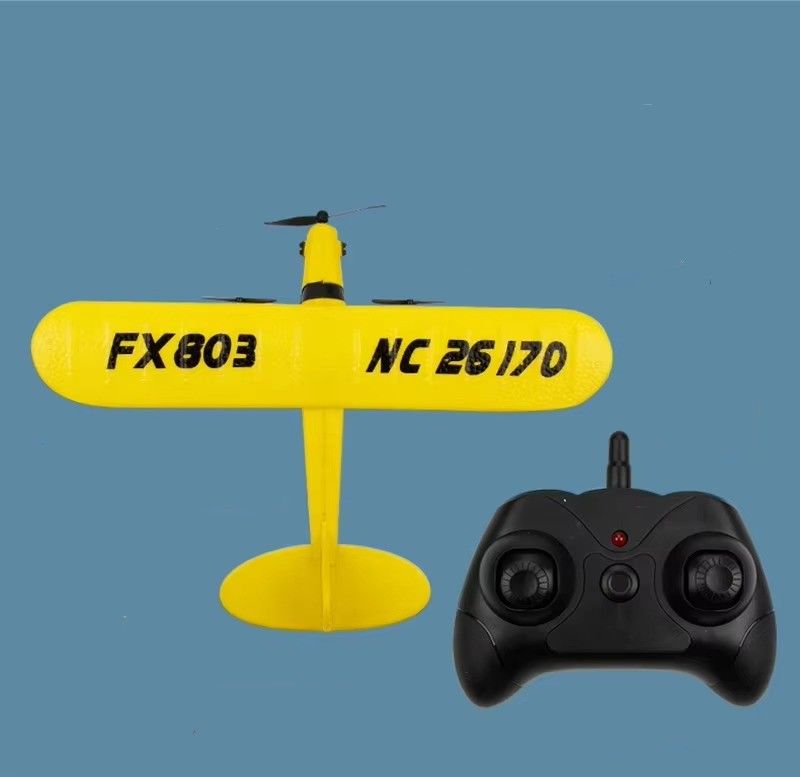 Super Glider Fx803 2.4g Piper J3 Cub Rc Αεροπλάνο Nc26170 Epp Αεροπλάνο σταθερής πτέρυγας με μεγάλο χρόνο πτήσης και σταθερή πτήση