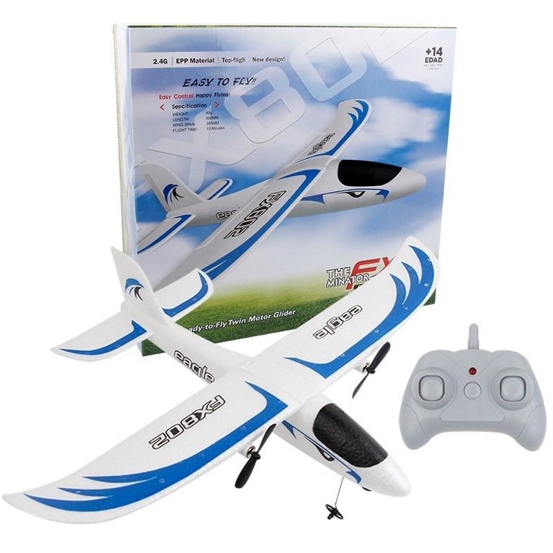 Super Glider Fx802 2.4g 2ch Epp Foam Remote Controlled Glider μοντέλο έτοιμο για το επίπεδο δεξιοτήτων μεσαίου επιπέδου χειριστή