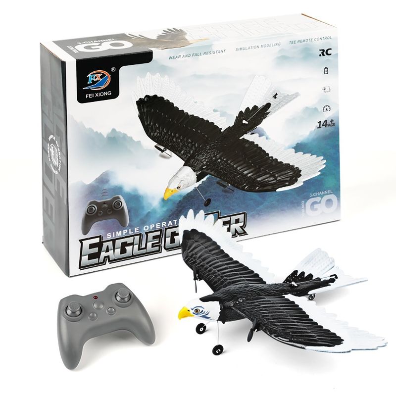 Χαρακτηριστικά RTF 3ch Epp Foam Rc Simulation Wingspan Bald Eagle 2.4g Rc Glider αεροπλάνο παιχνίδια με 14 έτη μέχρι ηλικιακό εύρος