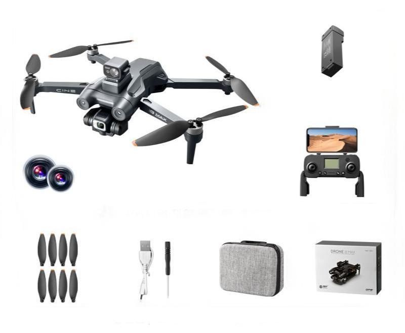 I8 Max 360 Laser Obstacle Avoidance Automatic Homing Remote Control Μαύρο μηχανοκίνητο χωρίς βούρτσα Rc Drone με κάμερα 4k HD